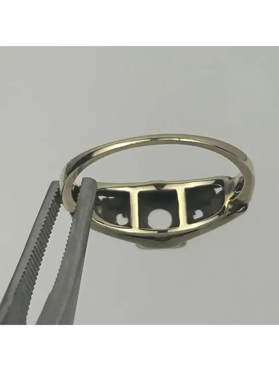 Granat Bros 14k Yellow Gold Engagement Ring Setting Mounting 1.84 Grams NO STONE - Picture 11 of 16